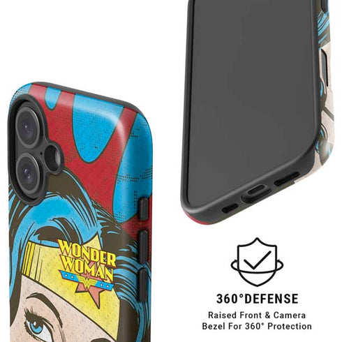 DC Comics Wonder Woman Vintage Profile iPhone 16 Plus Magsafe Impact Case